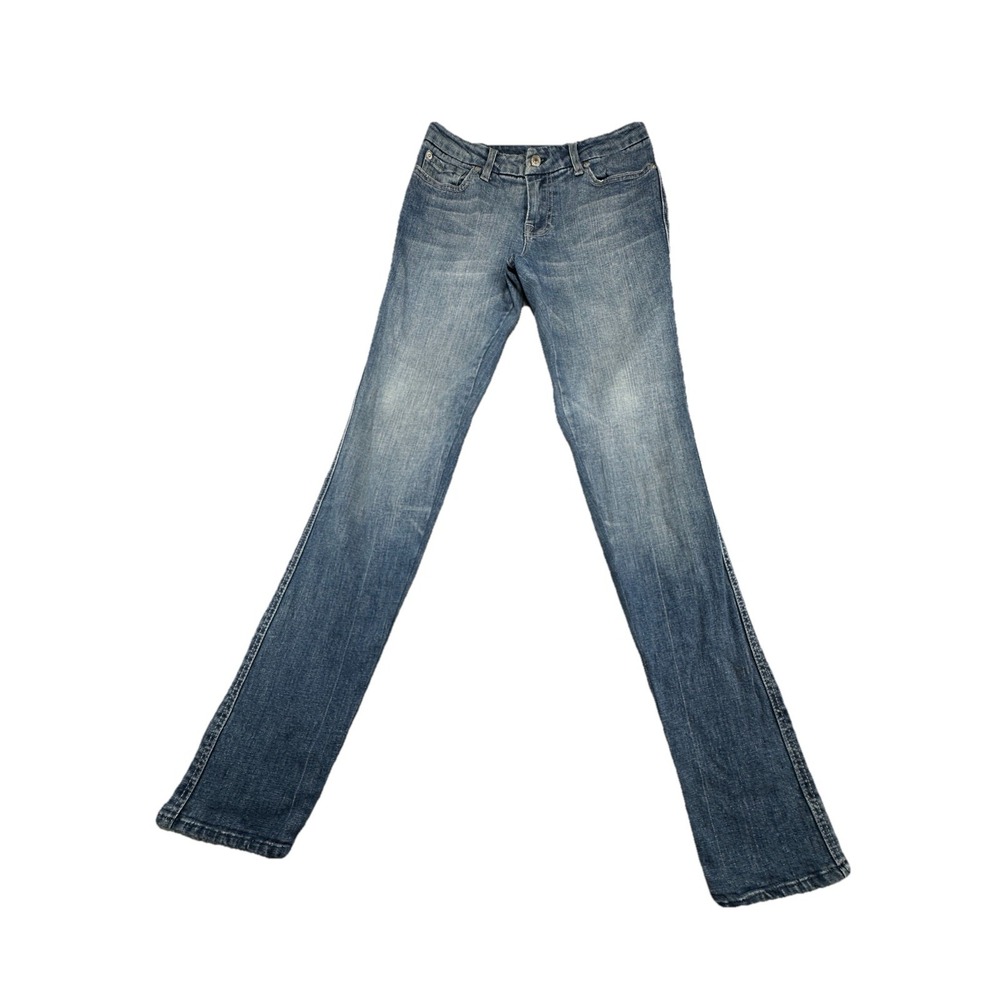 7 For All Mankind Womens A‎ Pocket Skinny Jeans Blue Stretch Denim Size 6